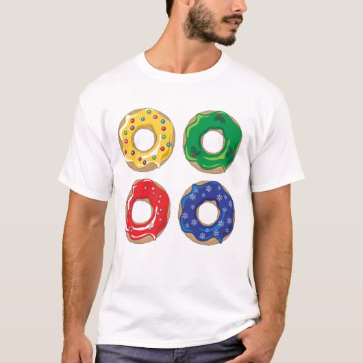 kerstdonuts T-Shirt (Voorkant)