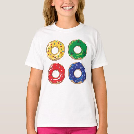 kerstdonuts T-Shirt (Voorkant)