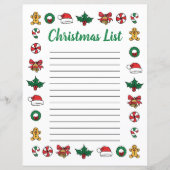 Kerstdoodsen Kinder kerstlijstSjabloon (Voorkant)