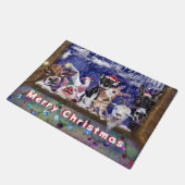 Kerstdoormat Fun Animal Party Merry kerst Deurmat (Schuin)