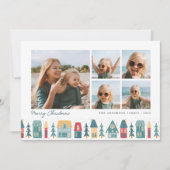 kerstdorp | 5 Foto-collage Feestdagenkaart (Voorkant)