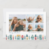 kerstdorp | 5 Foto-collage Feestdagenkaart (Voorkant)