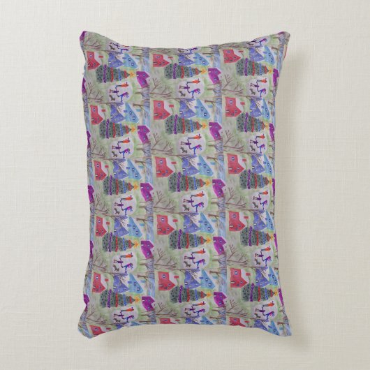 kerstdorp accent kussen (Voorkant(Verticaal))