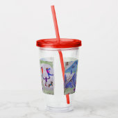 kerstdorp acryl drinkbeker (Links)