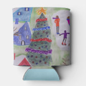 kerstdorp blikjeskoeler (Achterkant)