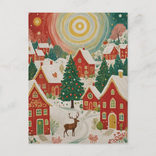 kerstdorp briefkaart