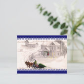Kerstdorp Briefkaart (Staand voorkant)