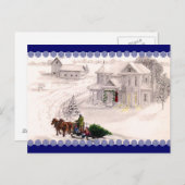 Kerstdorp Briefkaart (Voorkant / Achterkant)