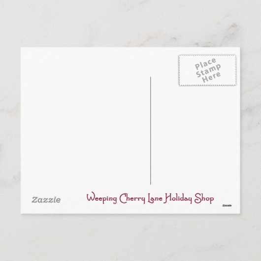 Kerstdorp Briefkaart (Achterkant)