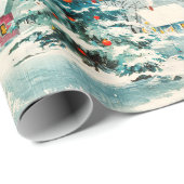  kerstdorp cadeaupapier (Rol Hoek)