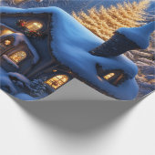 kerstdorp cadeaupapier (Hoek)