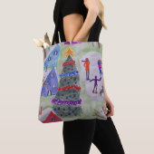Kerstdorp Canvas tas (Dichtbij)