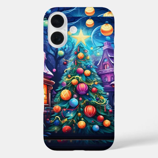 kerstdorp Case-Mate iPhone case (Achterkant)
