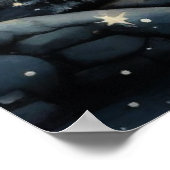 Kerstdorp decoratieve illustratie poster (Hoek)