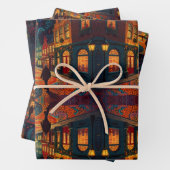 Kerstdorp Europa Inpakpapier Vel (In situ)