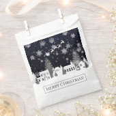 Kerstdorp Favor Bag Bedankzakje (Geknipt)