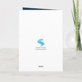 kerstdorp feestdagen kaart (Achterkant)