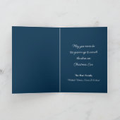 kerstdorp feestdagen kaart (Binnen)