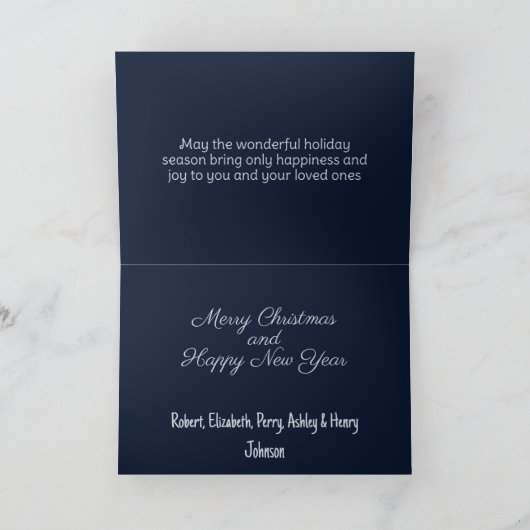 kerstdorp feestdagen kaart (Binnen)