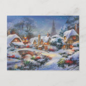  kerstdorp feestdagenkaart (Voorkant)