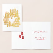 kerstdorp folie kaarten (Display)