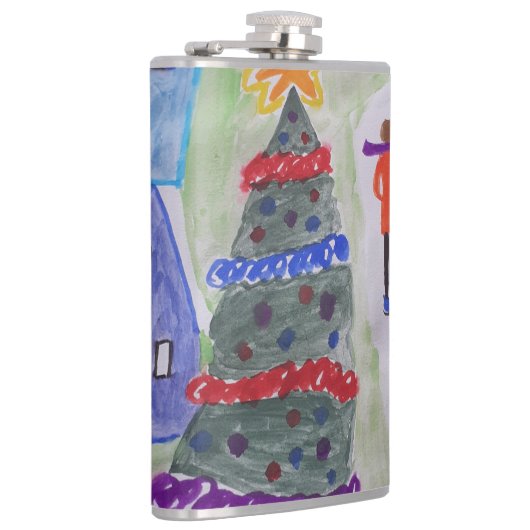 kerstdorp heupfles (Rechts)