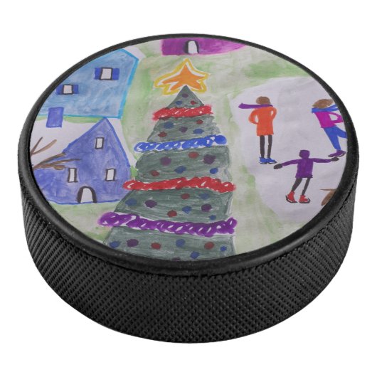 kerstdorp hockey puck (3/4)