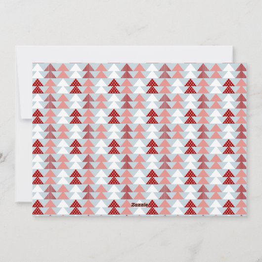 Kerstdorp Holiday Fotokaart Feestdagenkaart (Achterkant)