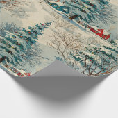  Kerstdorp II Cadeaupapier (Hoek)