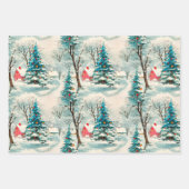 kerstdorp inpakpapier vel (Voorkant 3)