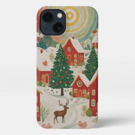 kerstdorp iPhone 13 hoesje