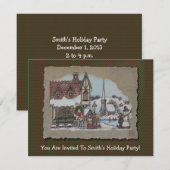 kerstdorp kaart (Voorkant / Achterkant)