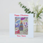 Kerstdorp — Kaart (Staand voorkant)