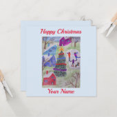 Kerstdorp — Kaart (Voorkant / Achterkant in situ)