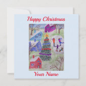 Kerstdorp — Kaart (Voorkant)