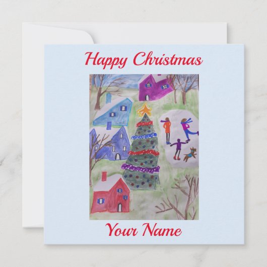 Kerstdorp — Kaart (Voorkant)