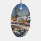 kerstdorp keramisch ornament (Rechts)