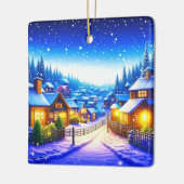 Kerstdorp Keramisch Ornament (Links)