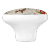 kerstdorp keramische knop (Zijkant)