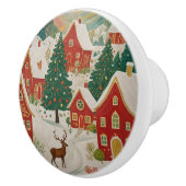 kerstdorp keramische knop (Rechts)