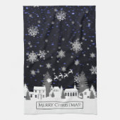 Kerstdorp Kitchen Towel Theedoek (Verticaal)