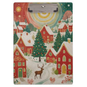 kerstdorp klembord (Voorkant)