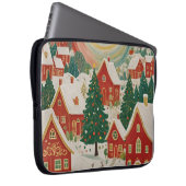 kerstdorp laptop sleeve (Voorkant Rechts)