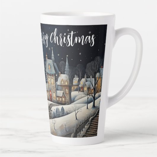 kerstdorp latte mok (Rechts)