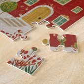 kerstdorp legpuzzel (Zijkant)