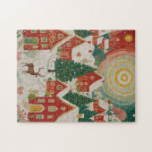 kerstdorp legpuzzel (Horizontaal)