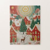kerstdorp legpuzzel (Verticaal)