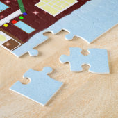 kerstdorp legpuzzel (Zijkant)