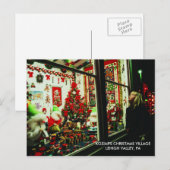 Kerstdorp Lehigh Valley, PA Feestdagenkaart (Voorkant / Achterkant)