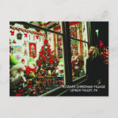 Kerstdorp Lehigh Valley, PA Feestdagenkaart (Voorkant)